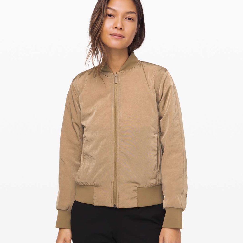 Lululemon Women's Frontier Non-Stop Full-Zip Reversible Bomber Jacket Size 6